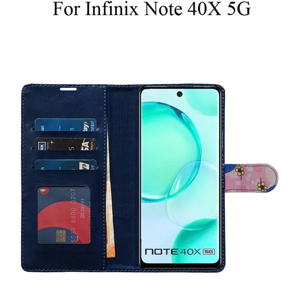 Pink_Premium_Flip_Cover_For_Infinix_Note_40X_5G