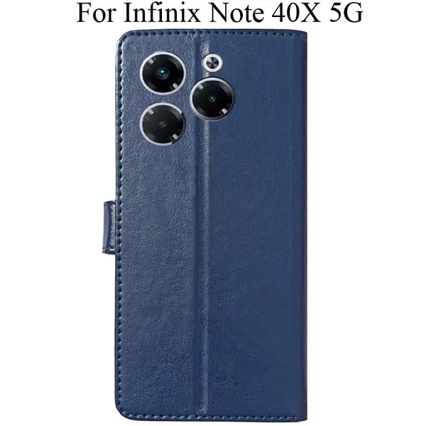 Black_Premium_Flip_Cover_For_Infinix_Note_40X_5G