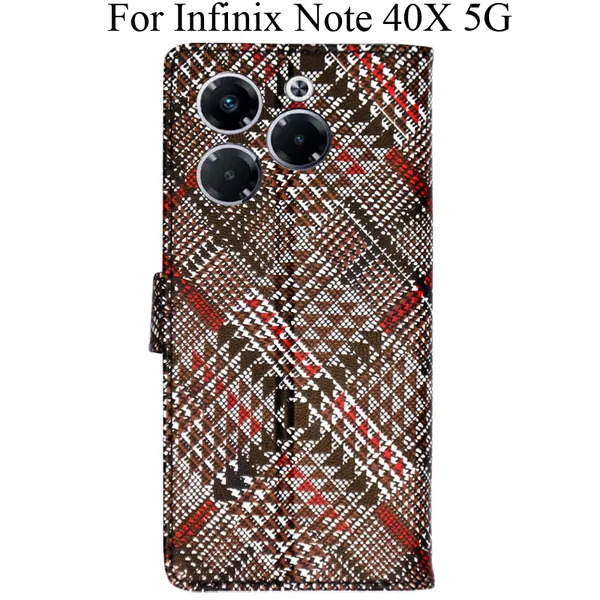 Red_Premium_Flip_Cover_For_Infinix_Note_40X_5G