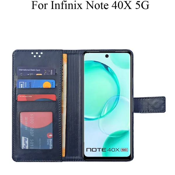 Blue_Premium_Flip_Cover_For_Infinix_Note_40X_5G