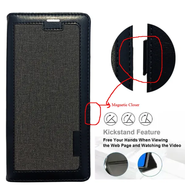 Black_Premium_Flip_Cover_For_Infinix_Note_40X_5G
