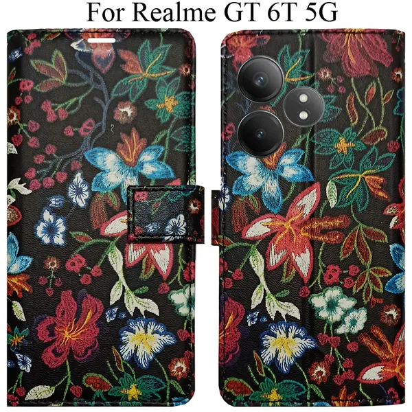 Multicolor_Premium_Flip_Cover_For_Realme_Gt_6T_5G