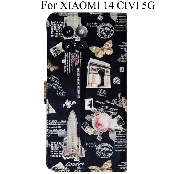 Black_Premium_Flip_Cover_For_Xiaomi_14_Civi_5G