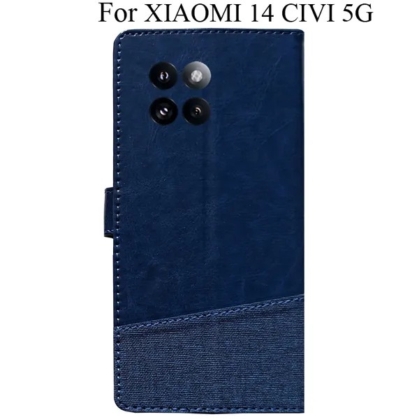 Blue_Premium_Flip_Cover_For_Xiaomi_14_Civi_5G
