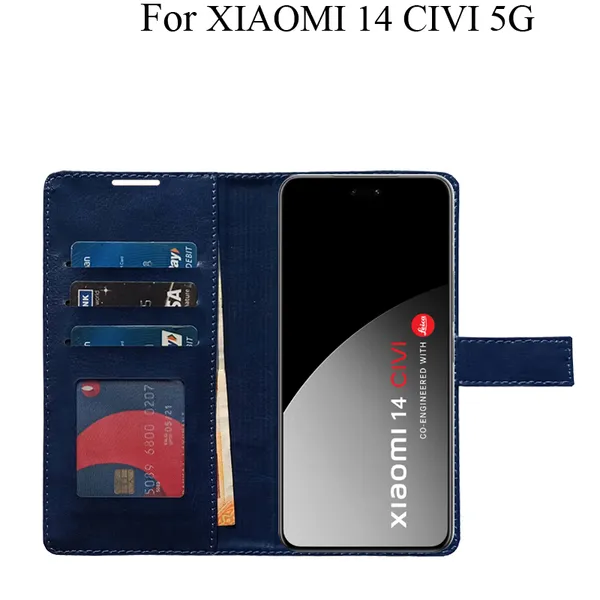 Blue_Premium_Flip_Cover_For_Xiaomi_14_Civi_5G