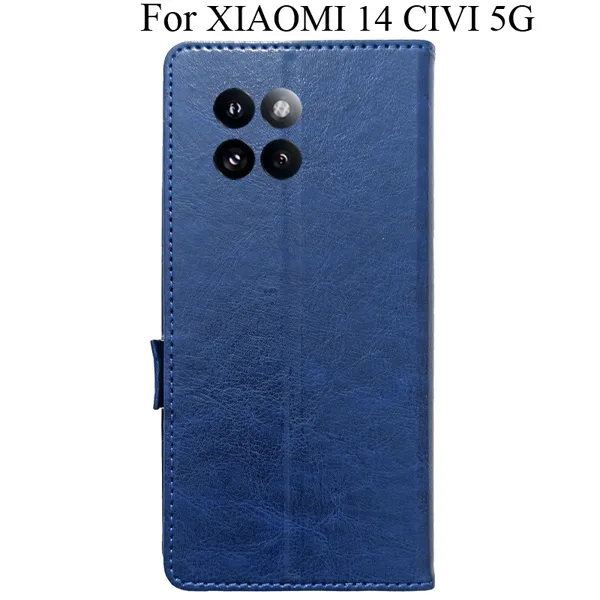 Blue_Premium_Flip_Cover_For_Xiaomi_14_Civi_5G