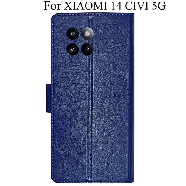 Blue_Premium_Flip_Cover_For_Xiaomi_14_Civi_5G