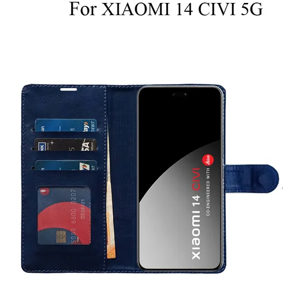 Blue_Premium_Flip_Cover_For_Xiaomi_14_Civi_5G