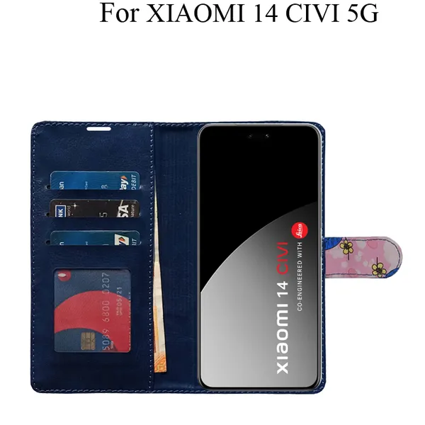 Pink_Premium_Flip_Cover_For_Xiaomi_14_Civi_5G