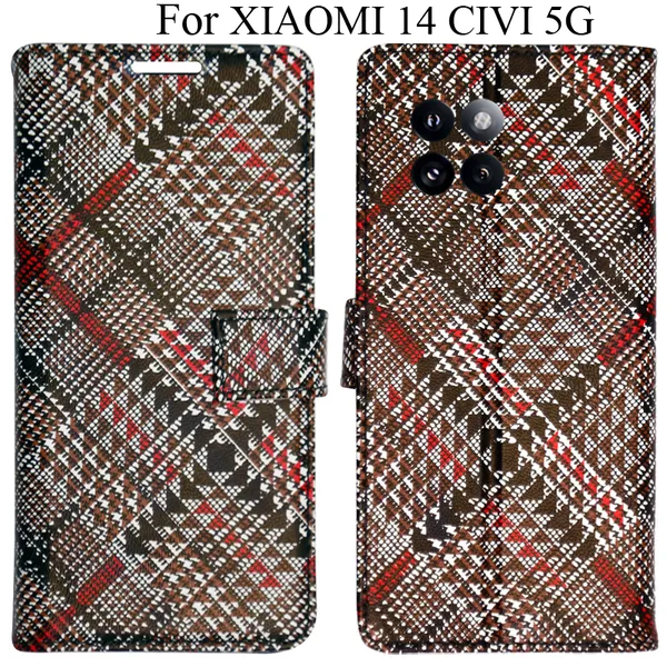 Red_Premium_Flip_Cover_For_Xiaomi_14_Civi_5G