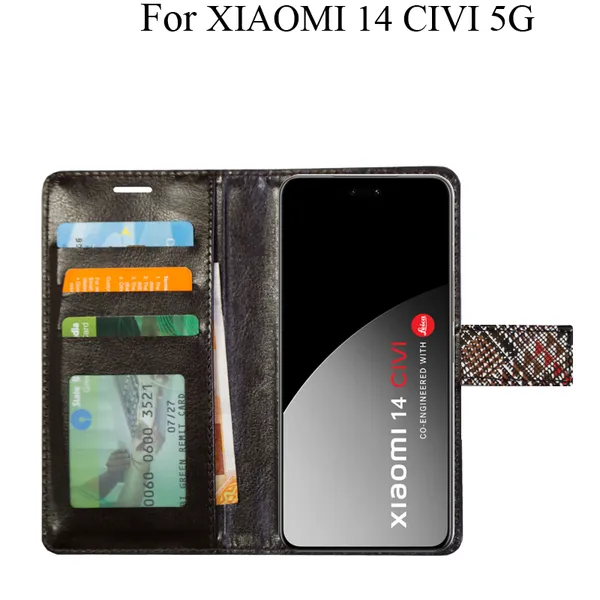 Red_Premium_Flip_Cover_For_Xiaomi_14_Civi_5G