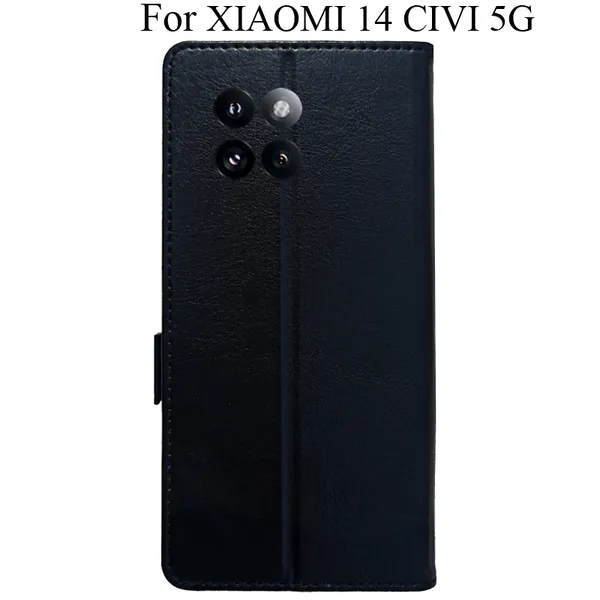 Black_Premium_Flip_Cover_For_Xiaomi_14_Civi_5G