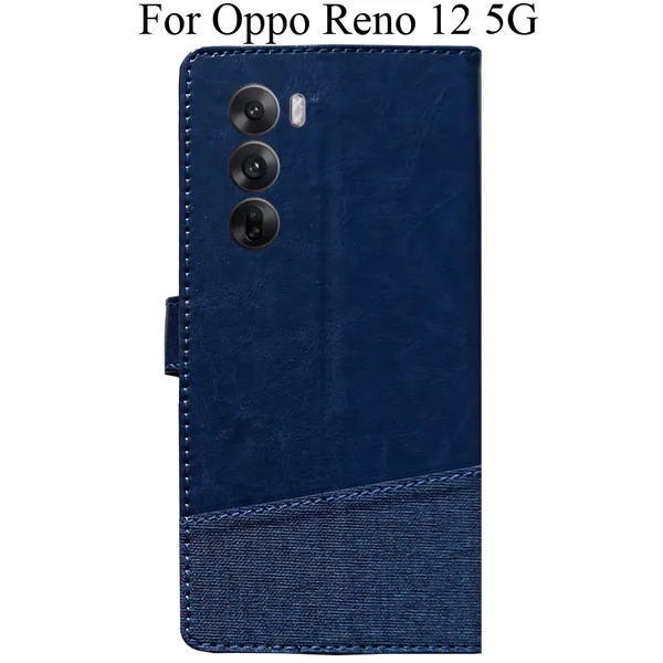 Blue_Premium_Flip_Cover_For_Oppo_Reno_12_5G