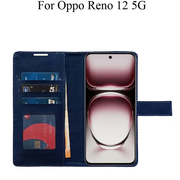 Blue_Premium_Flip_Cover_For_Oppo_Reno_12_5G