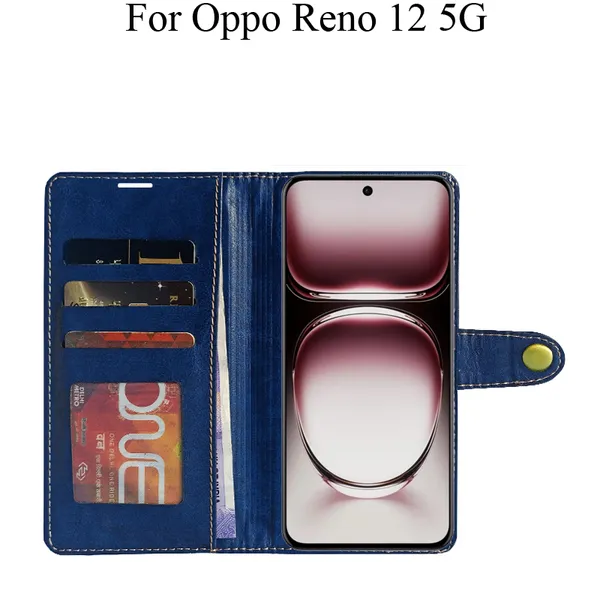 Blue_Premium_Flip_Cover_For_Oppo_Reno_12_5G