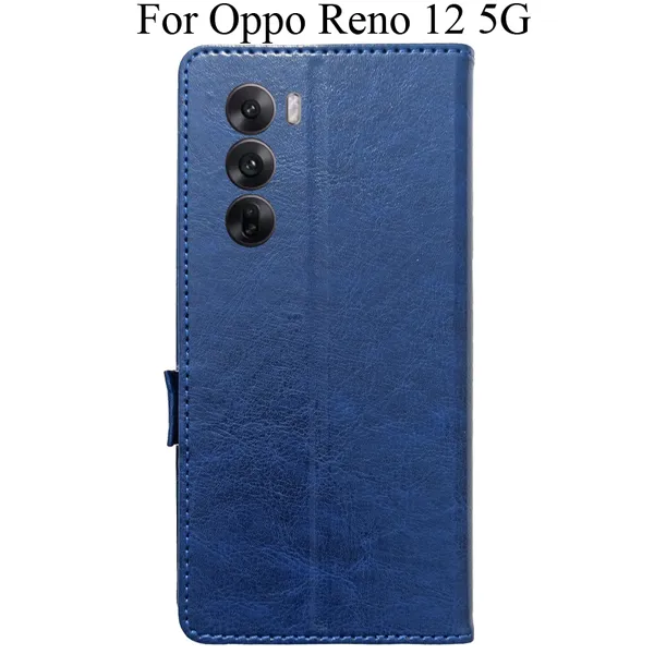 Blue_Premium_Flip_Cover_For_Oppo_Reno_12_5G
