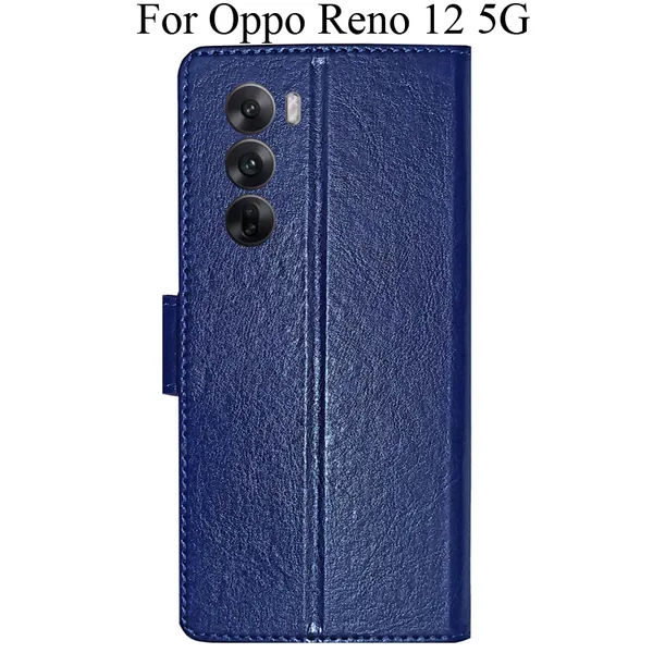 Blue_Premium_Flip_Cover_For_Oppo_Reno_12_5G