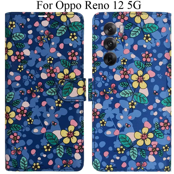Blue_Premium_Flip_Cover_For_Oppo_Reno_12_5G