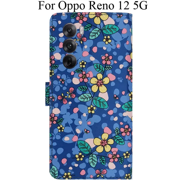Blue_Premium_Flip_Cover_For_Oppo_Reno_12_5G