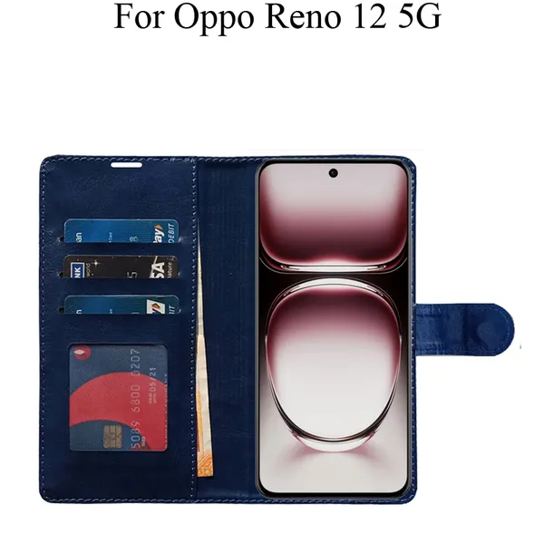 Blue_Premium_Flip_Cover_For_Oppo_Reno_12_5G