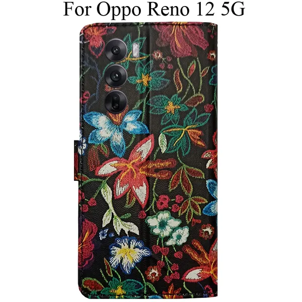 Multicolor_Premium_Flip_Cover_For_Oppo_Reno_12_5G
