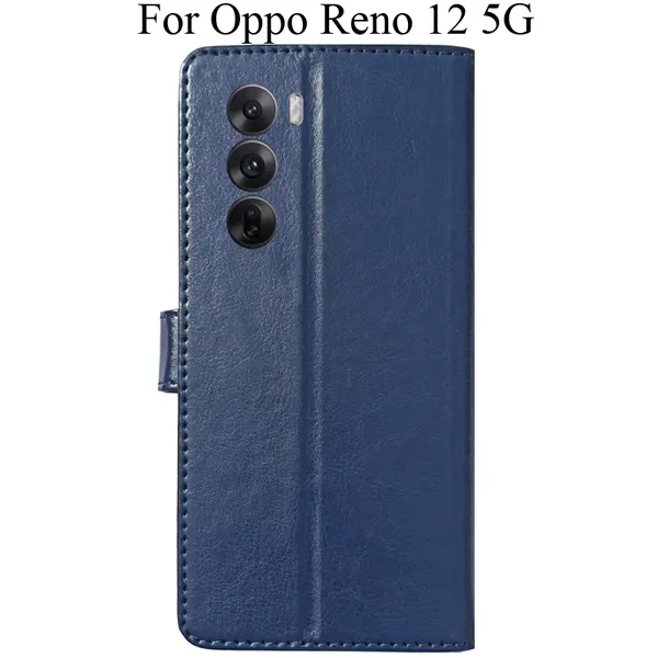 Black_Premium_Flip_Cover_For_Oppo_Reno_12_5G