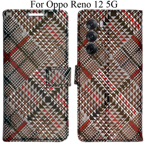 Red_Premium_Flip_Cover_For_Oppo_Reno_12_5G