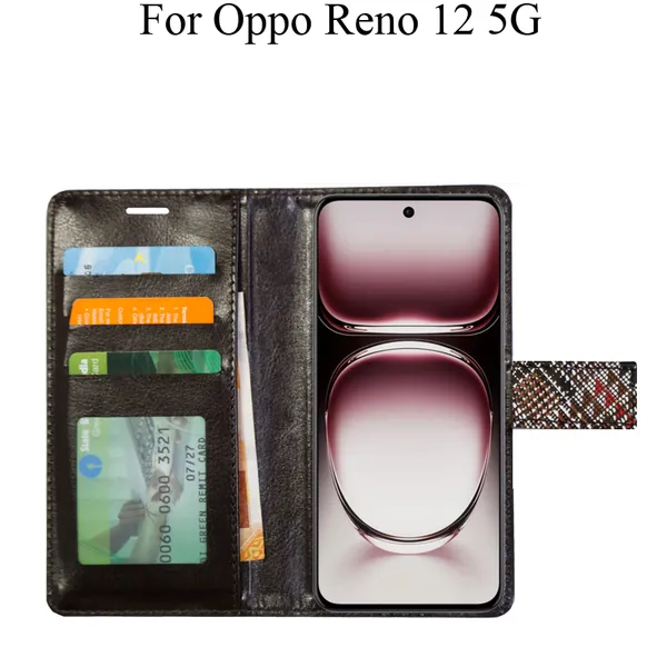 Red_Premium_Flip_Cover_For_Oppo_Reno_12_5G