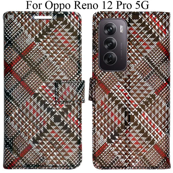 Red_Premium_Flip_Cover_For_Oppo_Reno_12_Pro_5G