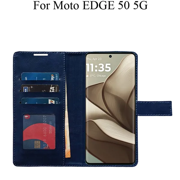 Blue_Premium_Flip_Cover_For_Moto_Edge_50_5G