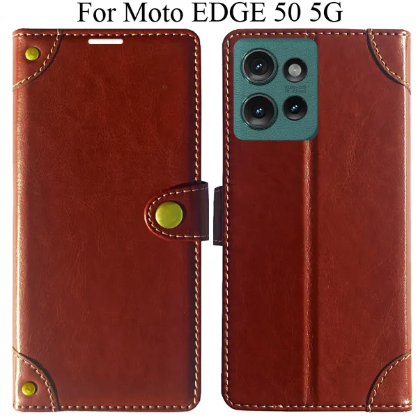 Brown_Premium_Flip_Cover_For_Moto_Edge_50_5G