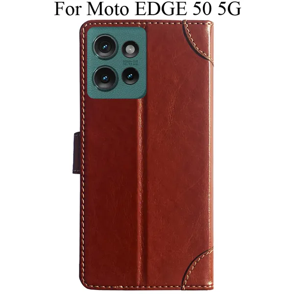 Brown_Premium_Flip_Cover_For_Moto_Edge_50_5G