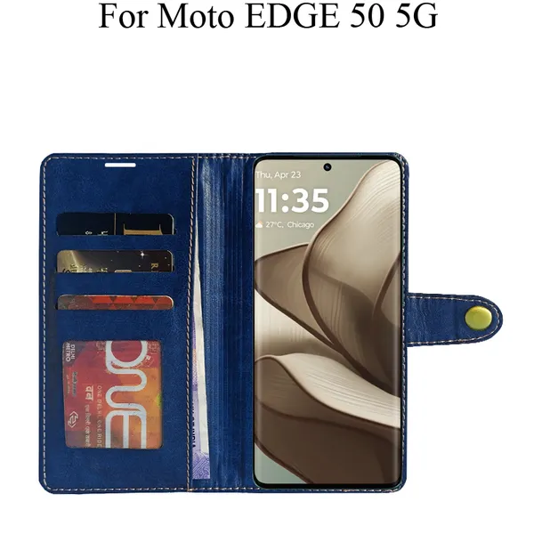 Blue_Premium_Flip_Cover_For_Moto_Edge_50_5G
