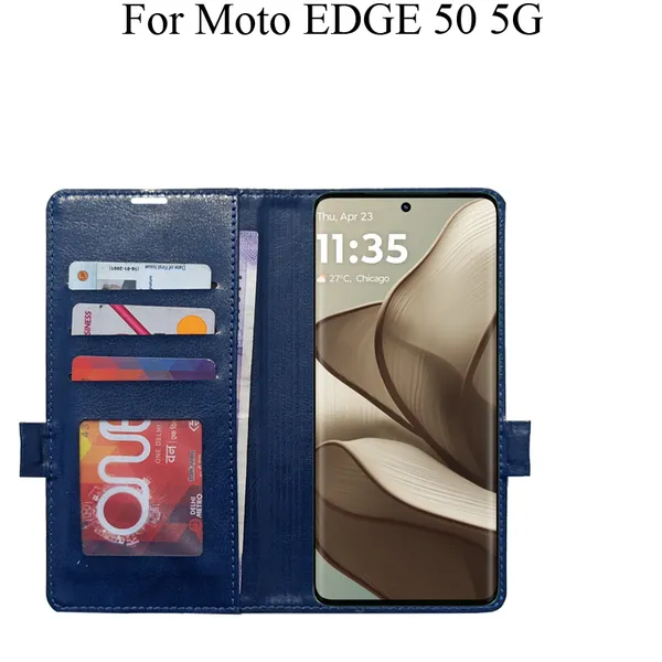 Blue_Premium_Flip_Cover_For_Moto_Edge_50_5G