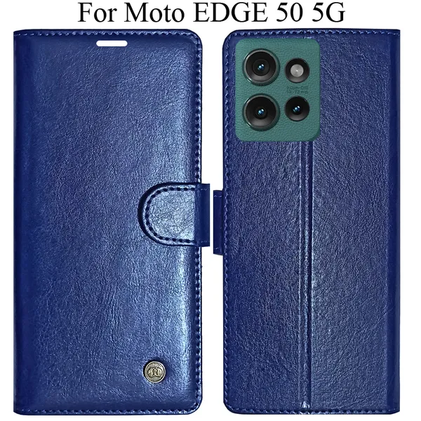 Blue_Premium_Flip_Cover_For_Moto_Edge_50_5G