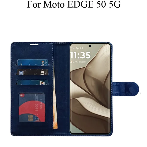 Blue_Premium_Flip_Cover_For_Moto_Edge_50_5G