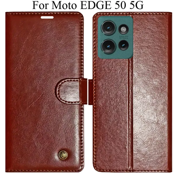 Brown_Premium_Flip_Cover_For_Moto_Edge_50_5G