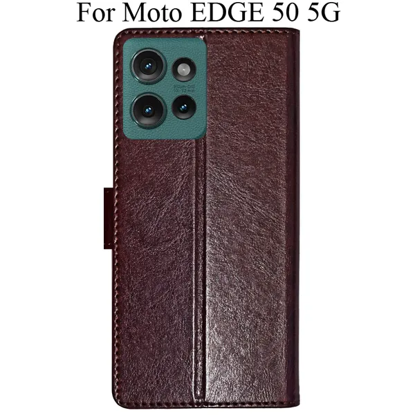 Beige_Premium_Flip_Cover_For_Moto_Edge_50_5G