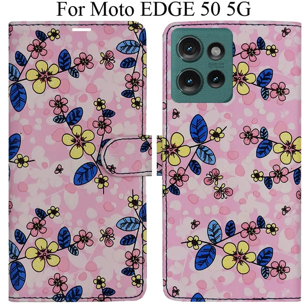 Pink_Premium_Flip_Cover_For_Moto_Edge_50_5G