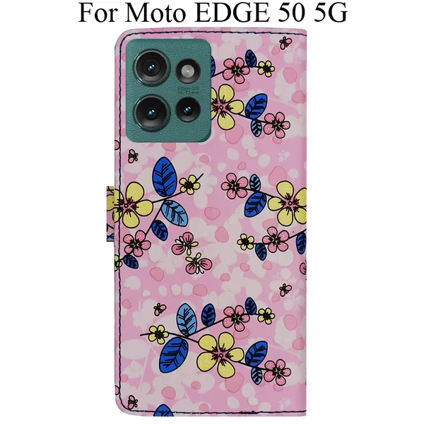 Pink_Premium_Flip_Cover_For_Moto_Edge_50_5G