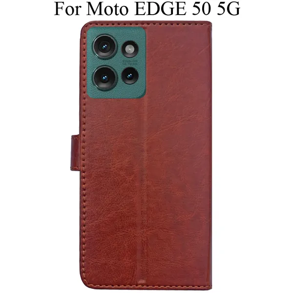 Brown_Premium_Flip_Cover_For_Moto_Edge_50_5G