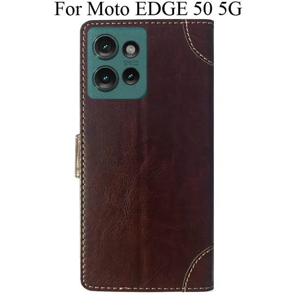 Beige_Premium_Flip_Cover_For_Moto_Edge_50_5G