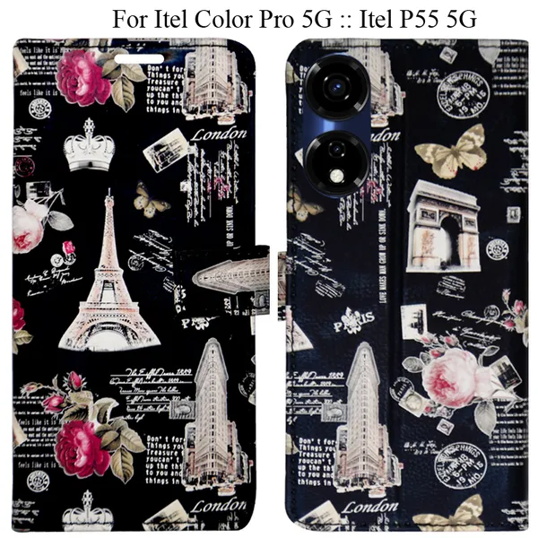 Black_Premium_Flip_Cover_For_Itel_Color_Pro_5G_::_Itel_P55_5G
