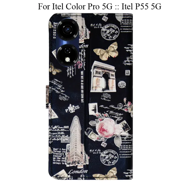 Black_Premium_Flip_Cover_For_Itel_Color_Pro_5G_::_Itel_P55_5G