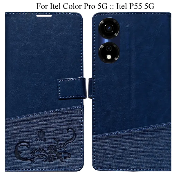 Blue_Premium_Flip_Cover_For_Itel_Color_Pro_5G_::_Itel_P55_5G