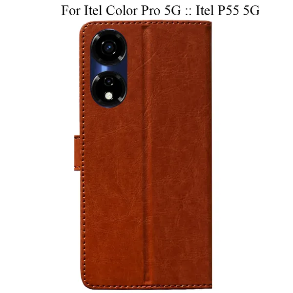 Orange_Premium_Flip_Cover_For_Itel_Color_Pro_5G_::_Itel_P55_5G