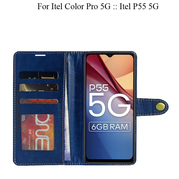 Blue_Premium_Flip_Cover_For_Itel_Color_Pro_5G_::_Itel_P55_5G
