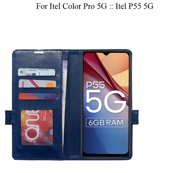 Blue_Premium_Flip_Cover_For_Itel_Color_Pro_5G_::_Itel_P55_5G