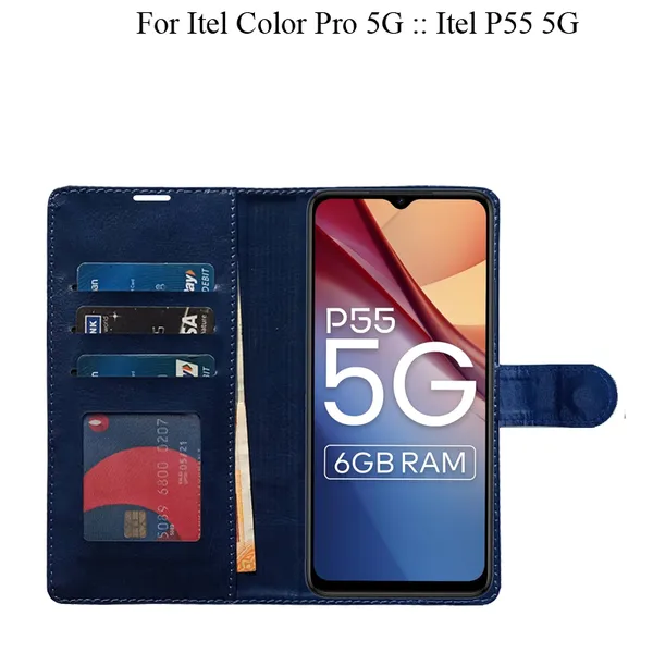Blue_Premium_Flip_Cover_For_Itel_Color_Pro_5G_::_Itel_P55_5G