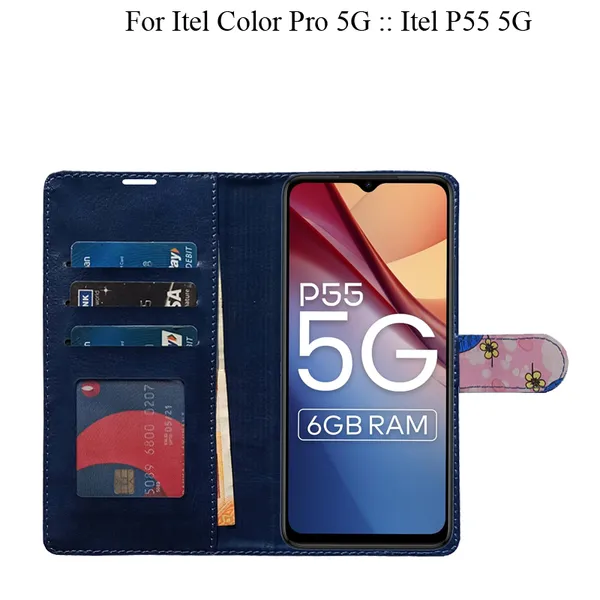 Pink_Premium_Flip_Cover_For_Itel_Color_Pro_5G_::_Itel_P55_5G